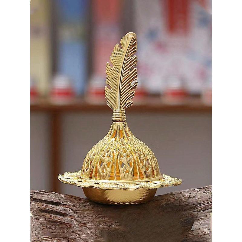 Halloween Golden Incense Burner, Sandalwood Incense Burner for Home Decor, Creative Aromatherapy Incense Holder