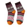 5 Pairs of Winter Mid-calf Socks for Women, Thick Octagonal Flower Socks for Women, and Thickened Rabbit Wool Socks