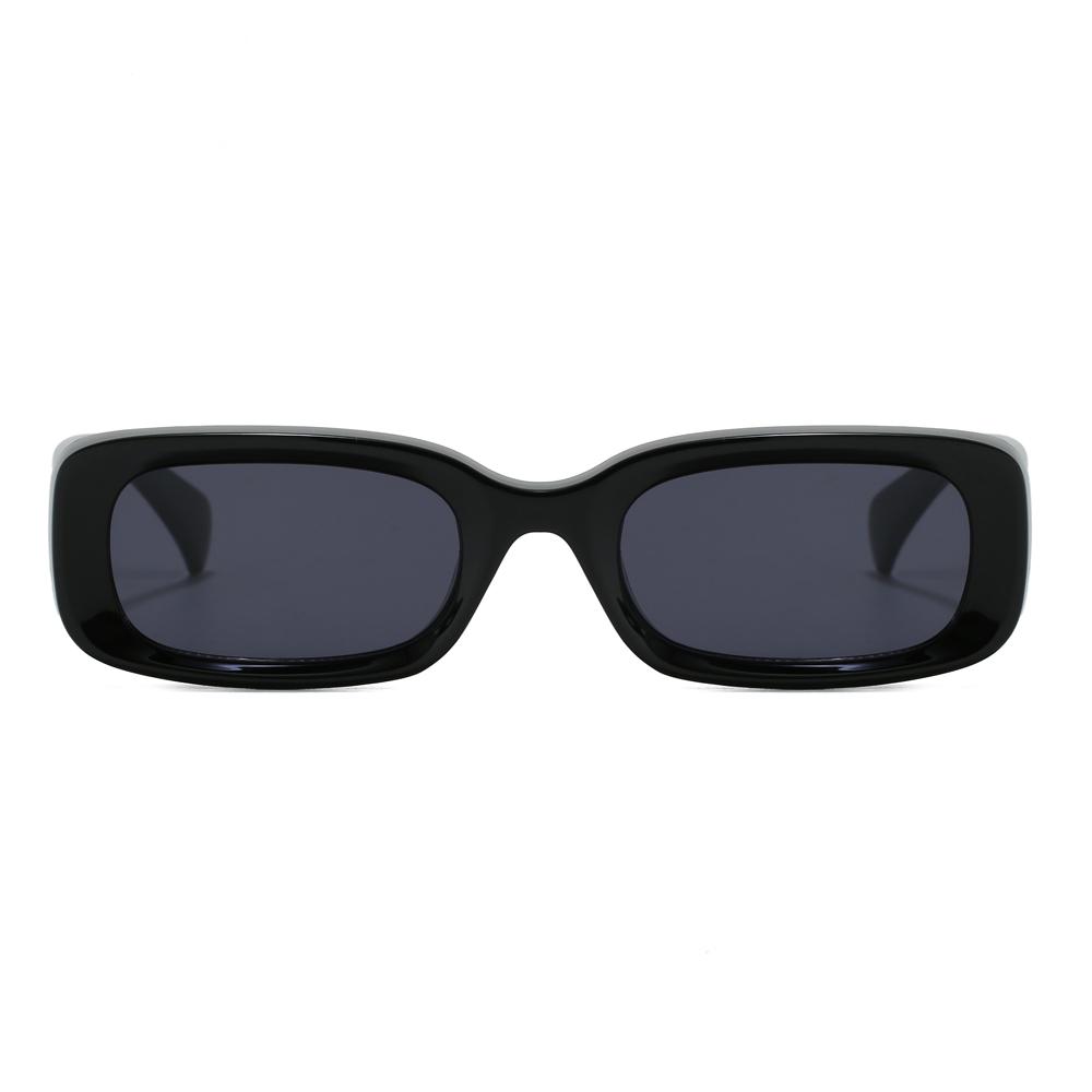 Superhot Eyewear 43761 Fashion 2025 Retro Vintage Thick Rectangle Tinted 400 Protection Sunglasses