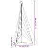 LED Christmas Tree 615 Warm White LEDs 404.5 cm
