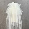 Cathedral Bridal Headpiece White Bride Veils Comfortable and Multilayer Tulle Veils Headpiece for Wedding Ceremony Wear