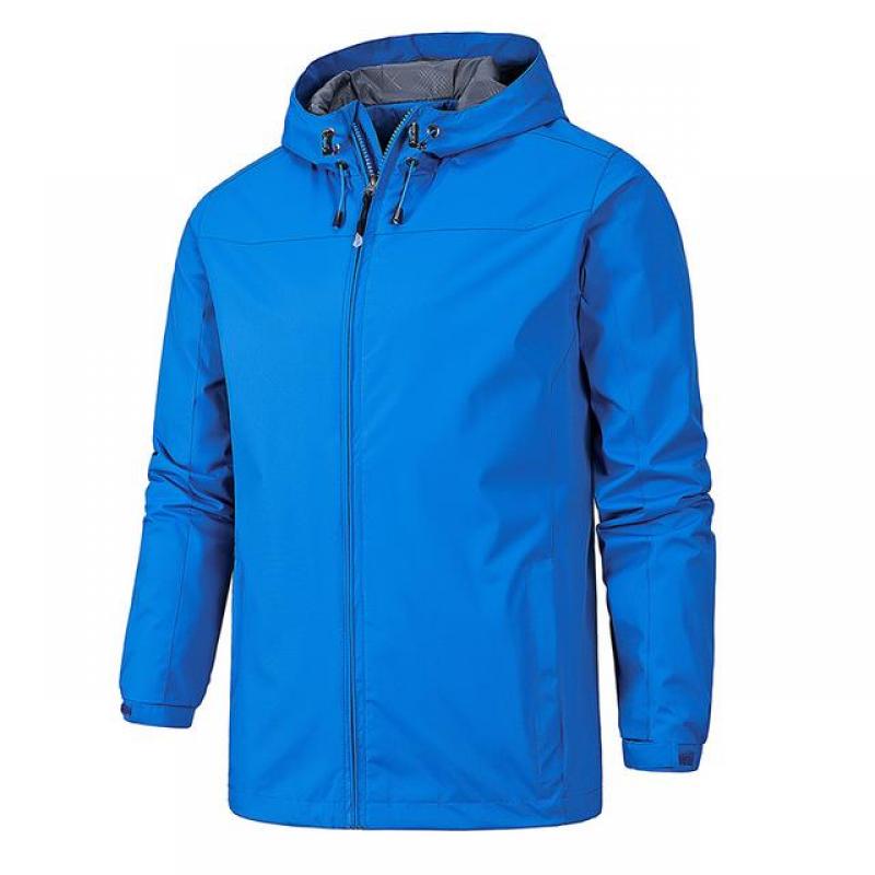 Men Jacket Hooded Windbreaker Jacket Windproof and Waterproof Outdoor Windbreaker Jacket Men