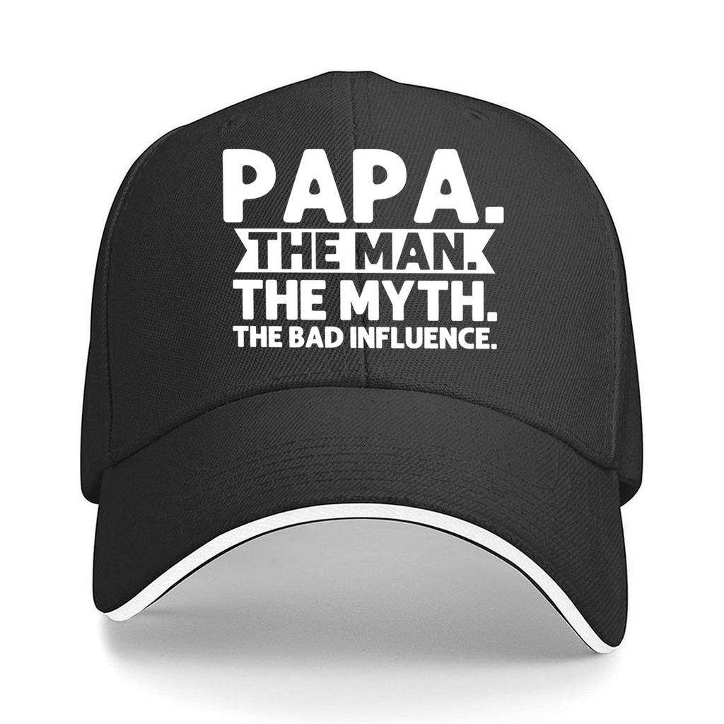 PAPA THE Unisex Adjustable Strap Breathable Unisex Hat with Lettering YK Style for Women Unisex Sandwich Baseball Cap