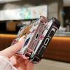 Retro Sun Star Pattern Electroplate AntiDrop Phone Case For iPhone 16 Pro Max 15 14 Plus 13 12 11 17 Air 16E Transparent Cover