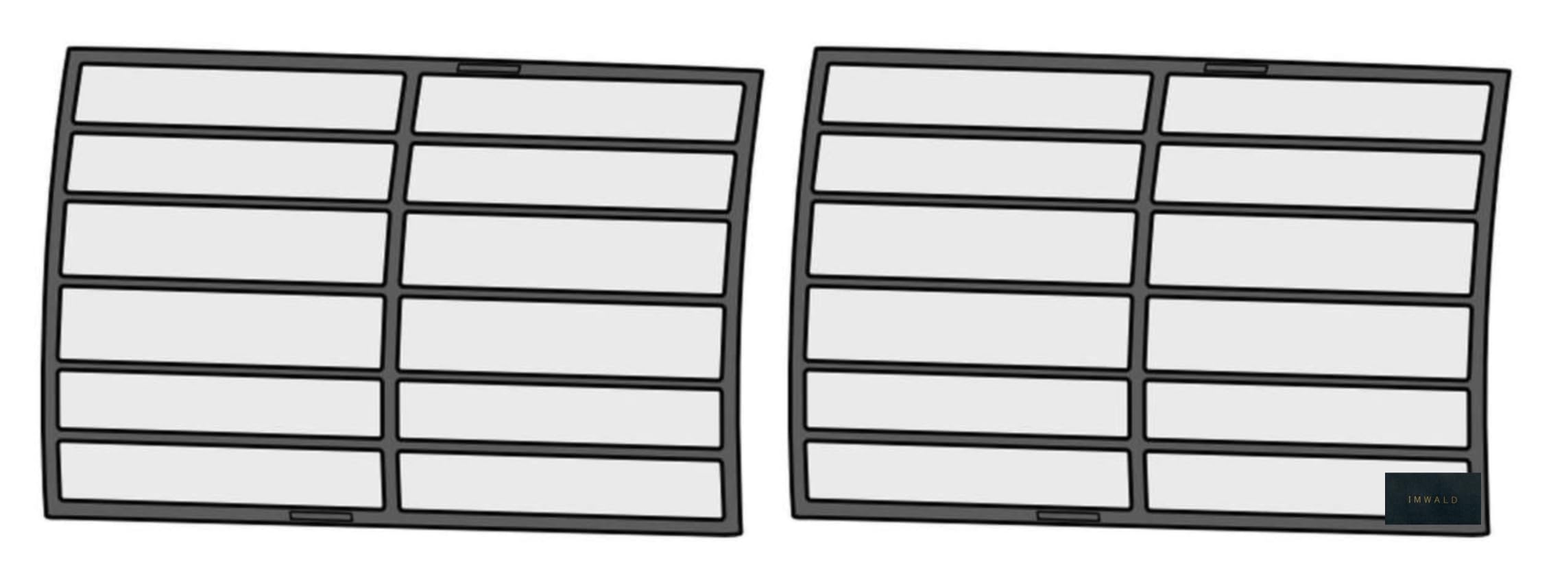 

Genuine Toshiba Air Conditioner Filter 430 80712 (Set of 2)