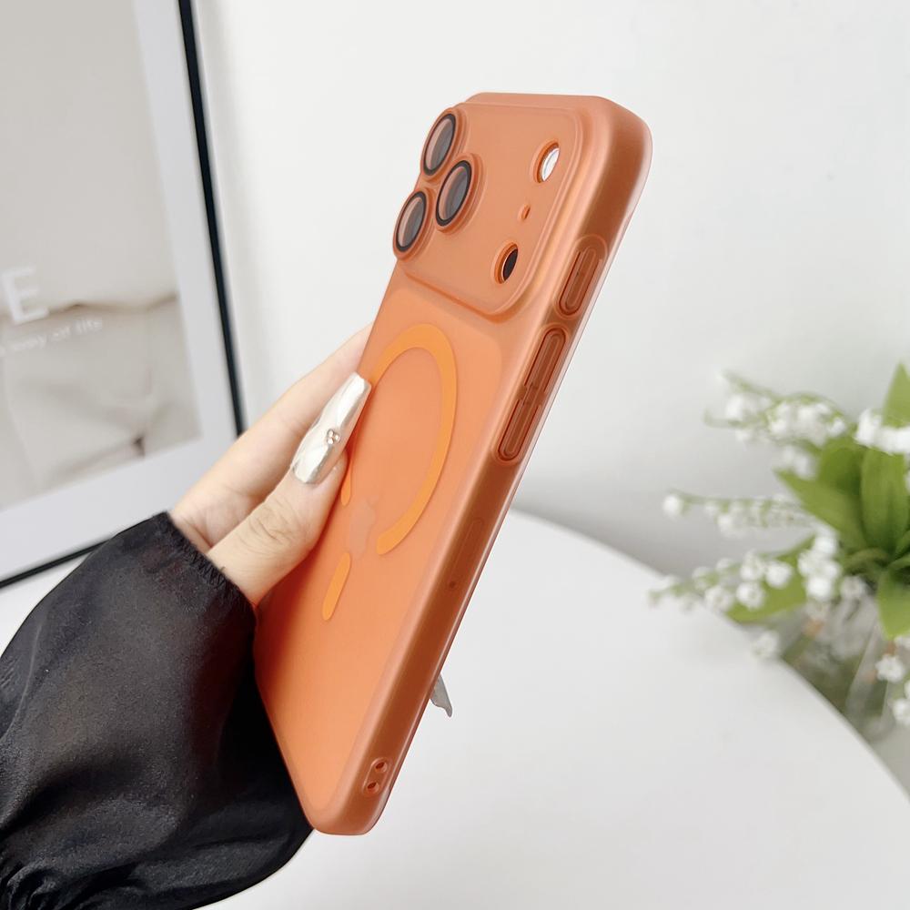 KEYSION Ultradünne Matte Klare Hülle für Magsafe für iPhone 13 14 15 Pro Max 15 Plus Magnetische Kabellose Lade-Rückabdeckung
