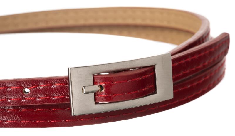 Women's PU belt narrow 0.9 cm BB-CV-11 RED 105