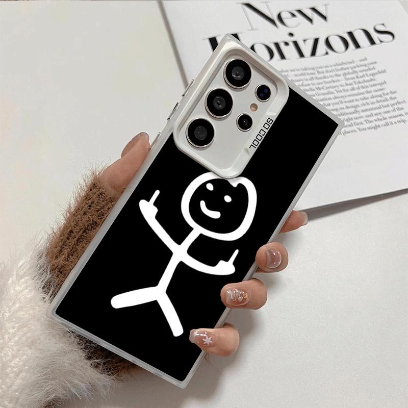 Funny Stickman Matchman Shockproof Phone Case for Samsung Galaxy S26 Edge S25 Ultra S24 FE S23 Plus S21 Cover Anti Fall Fundas