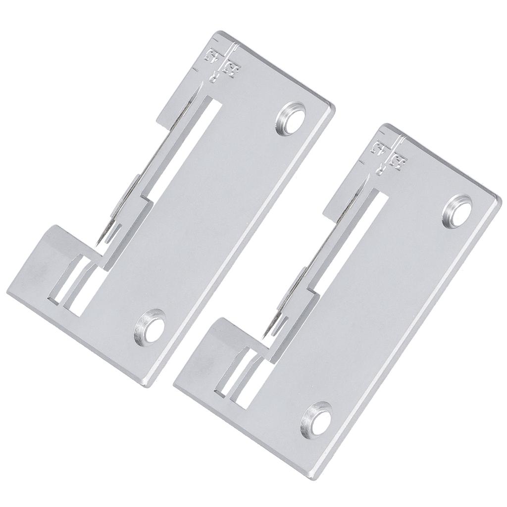 2 Stück Nadelplatte für SINGER Overlockmaschine Eisen Nadelbrett Ersatz Nähzubehör