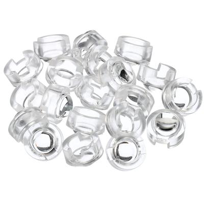 PATIKIL 13mm LED Convex Lens 20pcs 15 Degree Beam Angle Acrylic LED Optical Convex Condenser Lens 1W 3W for LED Lamp Beads Thermal Camera Transparent