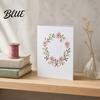 Beginner Embroidery Pattern Set Christmas Hand Card DIY Kit, Holiday Greeting Seasonal Paper Craft Project with Threads And Beads, Gift for Adults Kit