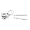 Plastic Dual Flush Toilet Water Tank Push Button With 2 Rod For 38 48 58Mm Hole
