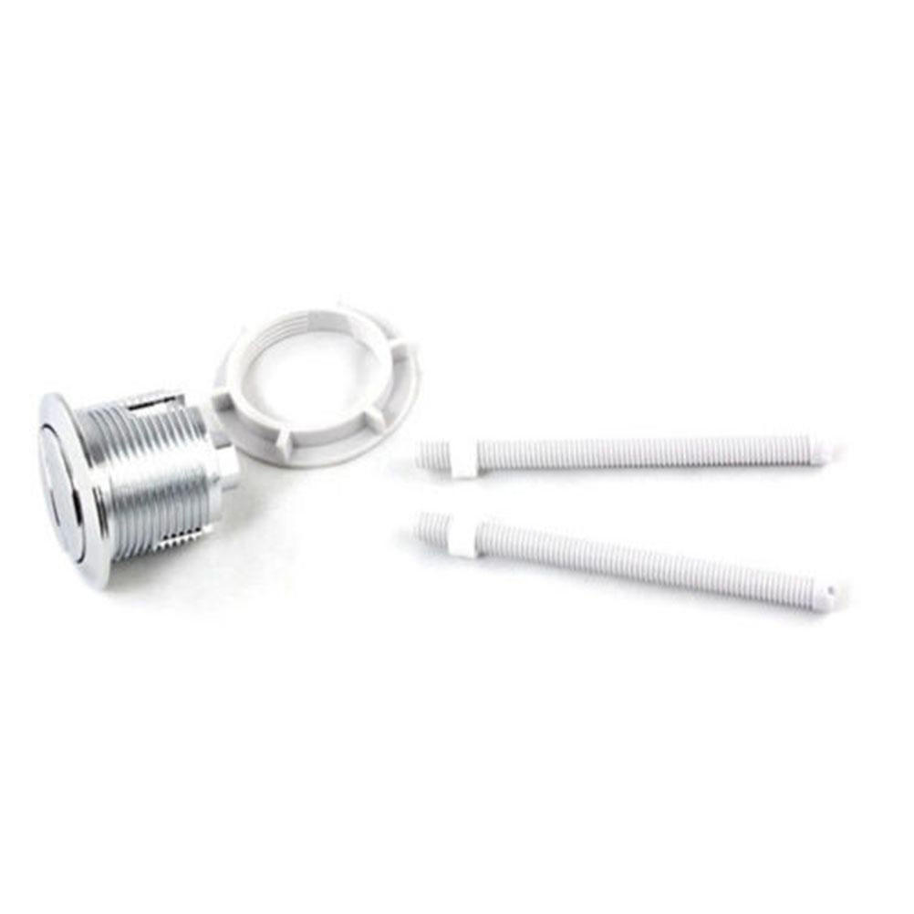 Plastic Dual Flush Toilet Water Tank Push Button With 2 Rod For 38 48 58Mm Hole