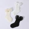 2PCS/Set Lace Bow Baby Headband Socks Solid Color Infant Hair Accessory  3-12M Newborn Baby Girl