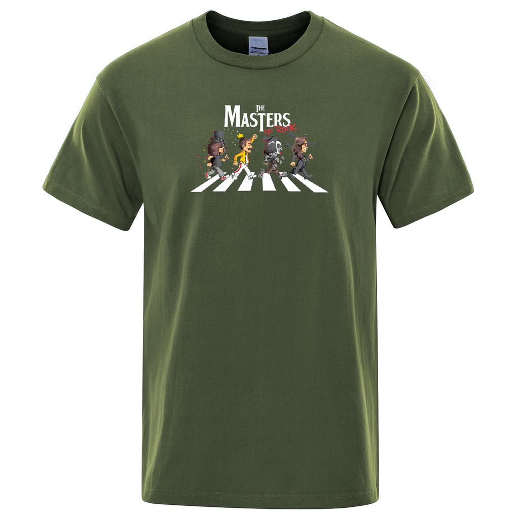 Freddie Mercury T-Shirt 2023 Fan Queen The Masters of Rock Road Men's Print T Shirt Short Sleeve Summer Cotton Clothing Tops Tee