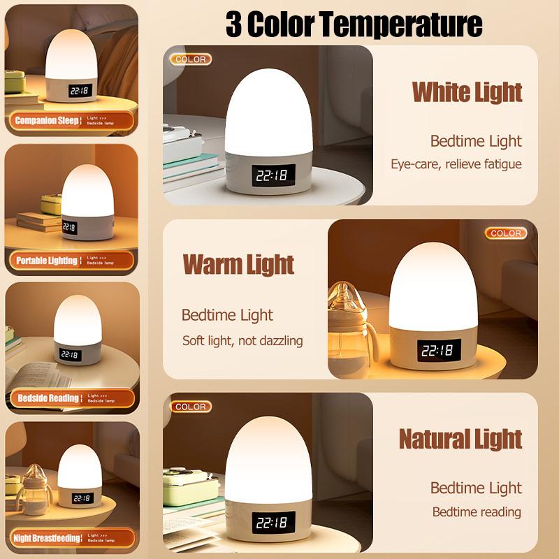 Night Light Touch Rechargeable 3 Color Wireless Baby's Room Bedside Lamp USB LED Night Light Ambient Soft Light For Kids Gift