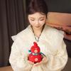 Auspicious Ruyi Gourd Plush Keychain - Cute DIY Schoolbag Ornament
