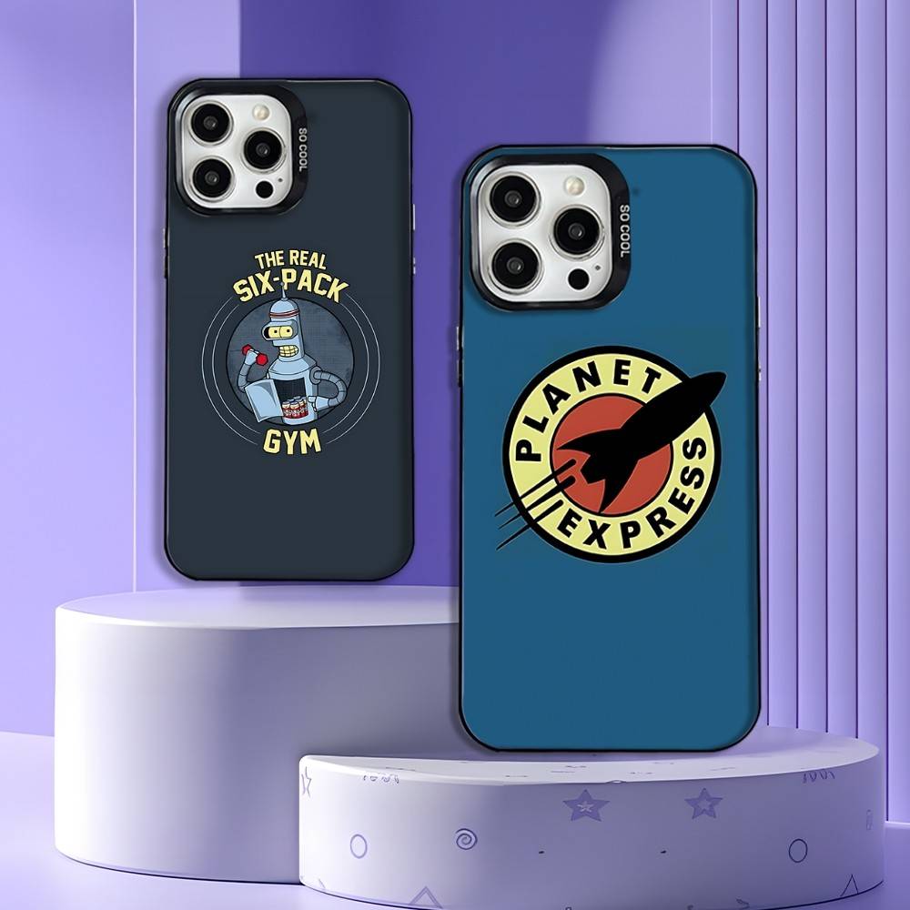 F-Futurama Funny B-Bender Phone Case For iPhone 17,16,15,14,13,12,11,Pro,Max,Plus,E,Air,Mini Black Tpu Cover