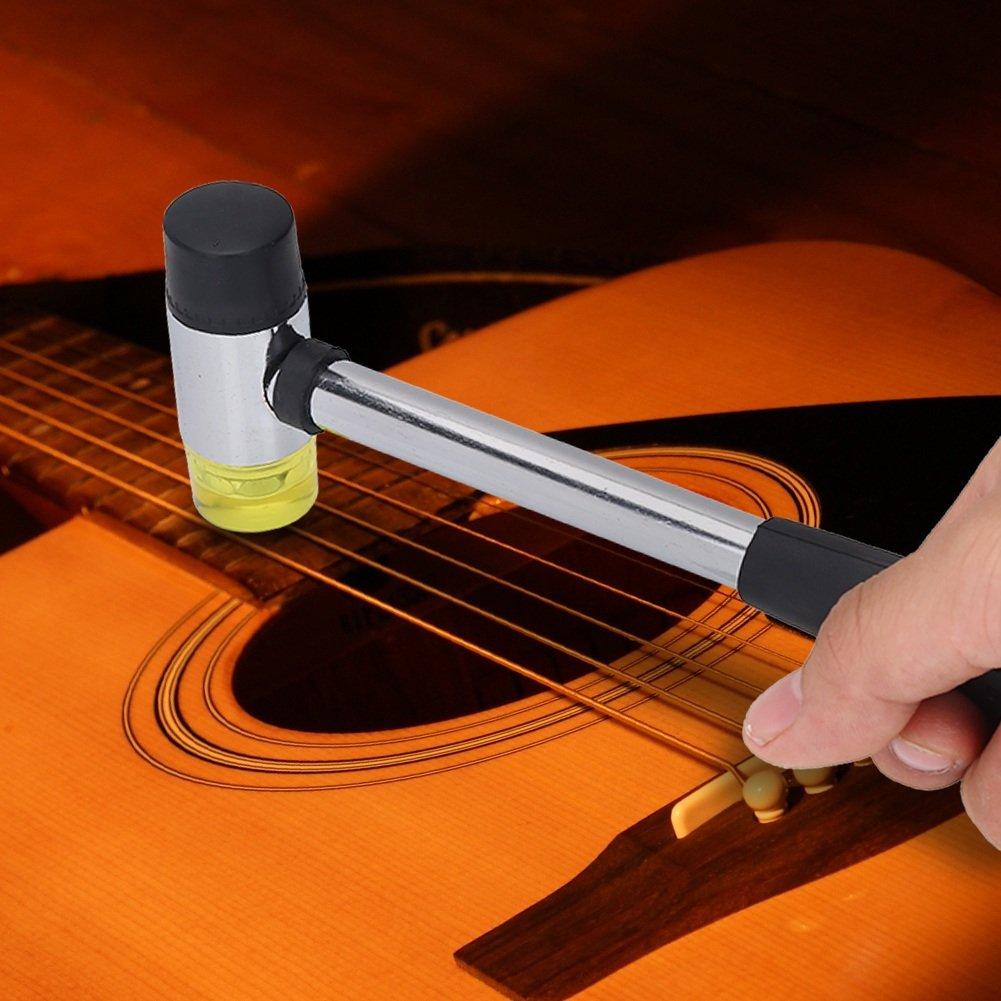 Rubber Guitar Luthiers Tool Double Headed Fret Hammer Guitar Wire Replacement Tool for Fretboard Instrument Accessries