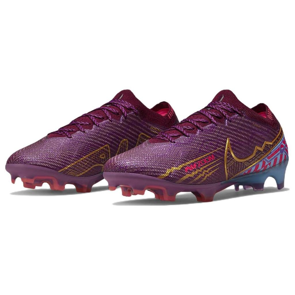 Kylian Mbappé X Nike Zoom Mercurial Vapor 15 Elite FG Dark Beetroot Men Sneakers Purple University-Blue Vivid-Purple DR9996-694