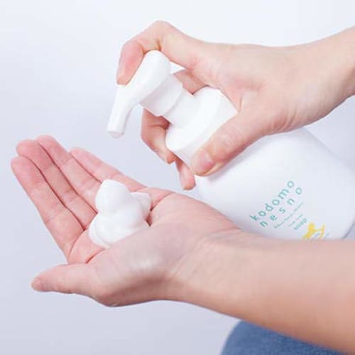 Kodomo Nesuno Fluffy Foam Soap for Face and Body, 300mL, for Sensitive Skin, Babies, Newborns, and Infants, Mild Acidity, Hypoallergenic, Dry Skin, Mo