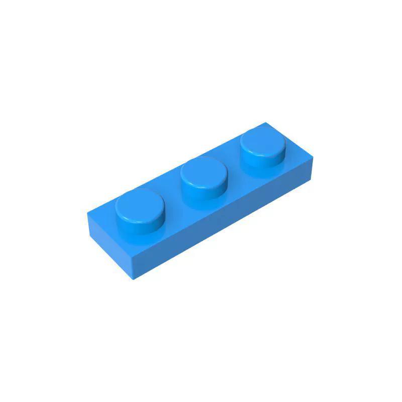 100PCS PLATE 1x3 Compatible 3623 Multiple Color Options Plate Self-Locking Bricks Building Blocks Toys Accessories