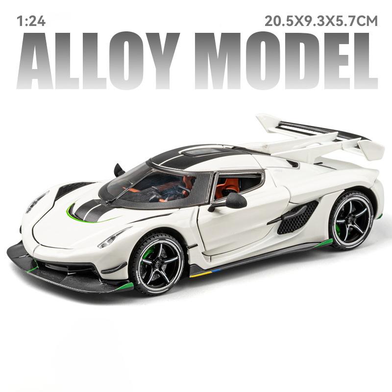 1:24 KNSG Jesko Absolut ONE 1 Gemera GT Supercar Alloy Metal Diecast Model Car Boy’s High Simulation Miniatures Holiday Present