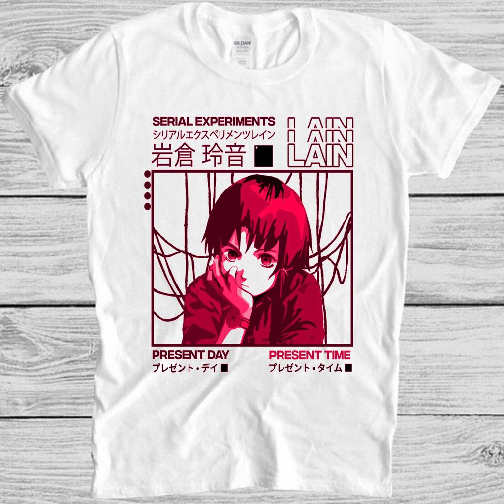 Serial Experiments Lain Japanese Gift Meme Gift Top Unisex Tee T Shirt M1090