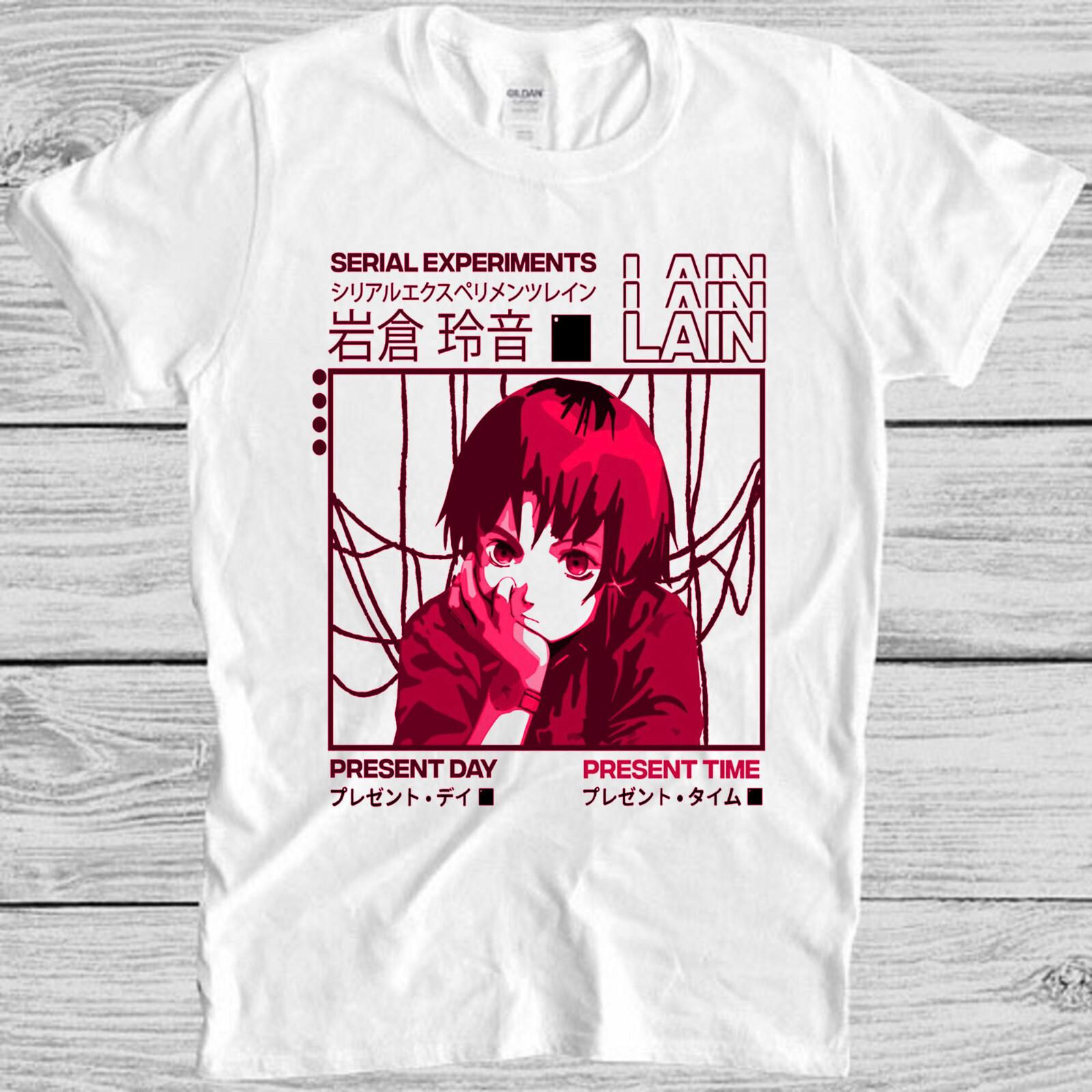Serial Experiments Lain Japanese Gift Meme Gift Top Unisex Tee T Shirt M1090 L