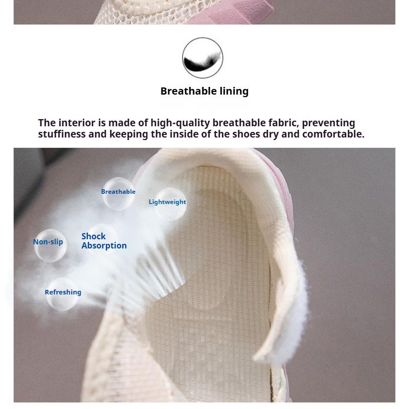 Children's Spring, Summer and Autumn Breathable Single Mesh Sandals New Soft Sole Boys and Girls Beach Shoes