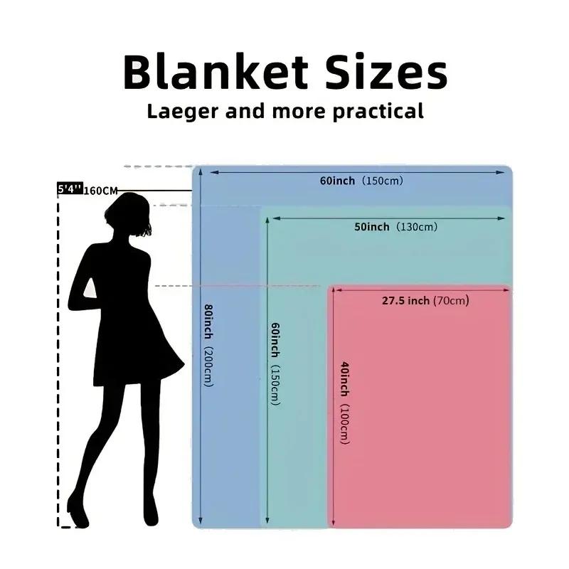 Colorful Patchwork Art Pattern Flannel Printed Blanket Suitable for All Seasons Suitable for Living Room Office Sofa and Travel