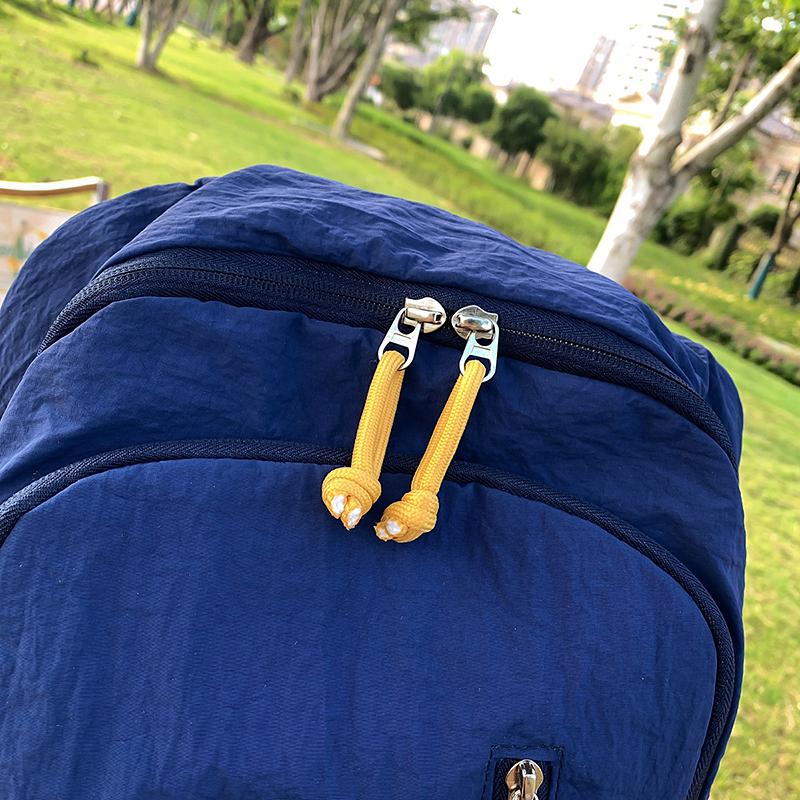 Color Block Schoolbag Women's Backpack Large Capacity Student Travel Backpack