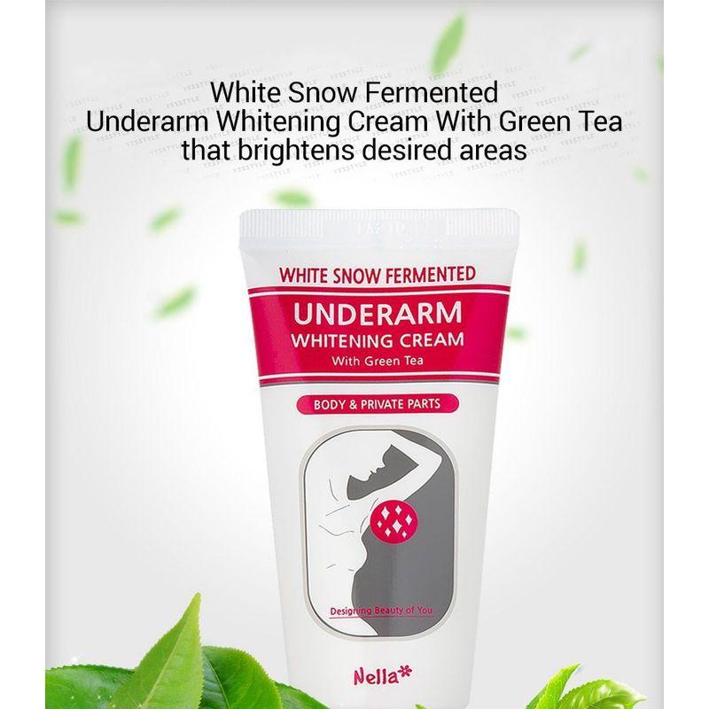 Nella - White Snow Fermented Underarm Whitening Cream With Green Tea
