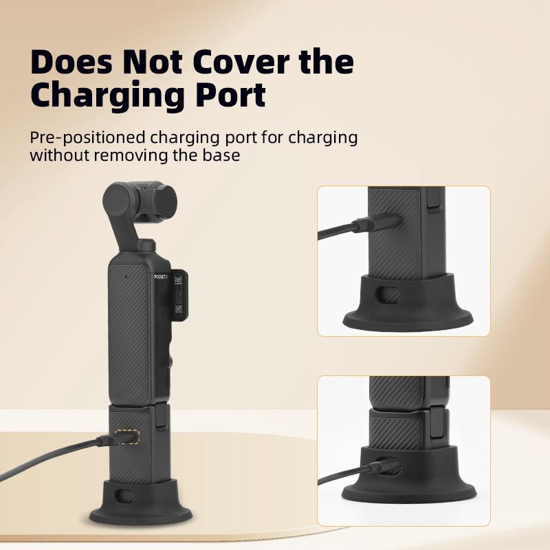 Desktop Stand Holder For DJI Osmo Pocket 3 Silicone Supporting Base Handheld Gimbal Support Adapter Base Camera Accessories