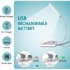 Led Reading Light, Rechargeable Reading Light Lamp In 3 Brightness Modes (cool White/warm Yellow), Gradual Dimming Reading Light For Book Black