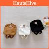 Adorable Korean Ins Embroidered Bear Childrens Backpack Lightweight Oxford Fabric