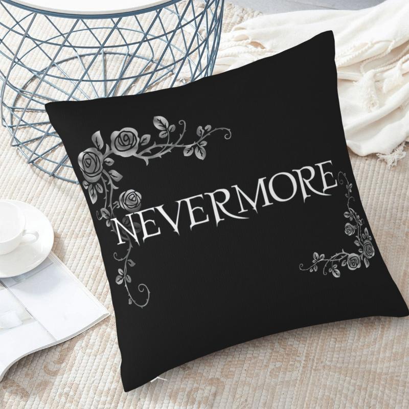 Vikama Emma J Shipley Edward Allan Poe 'The Blackbird Will Never Return' Printed Pillowcase Literary Themed Home Decor