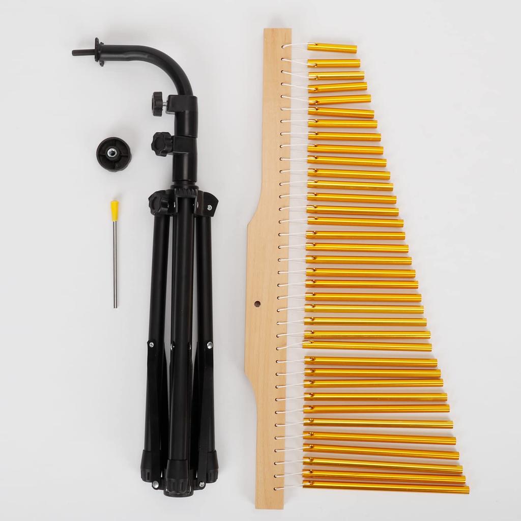 Aleawol Tree 36 Wind Musical Metal Stand and Playstick Height Clear Sound Percussion Bar For Introduction To Band Chime, Sounds, Chime, Instrument,