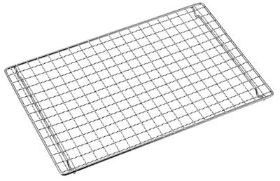 Captain Stag (CAPTAIN STAG) Monte V-Shaped Tabletop Grill Mesh (UG-2041) for BBQ Grills (Replacement for UG-66), Silver, 270 X 180mm