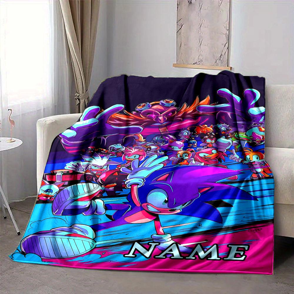 Custom 1pc Sonic Forces Adventure Blanket, Soft And Comfortable Blanket, Casual Warm, Camping Travel Blanket, Birthday Gift Q912191