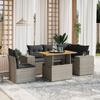 VidaXL Garden Lounge Set with Cushions 6 Pcs, Patio Sofas, Patio Furniture Set, Outdoor Furniture, Grey 3272642