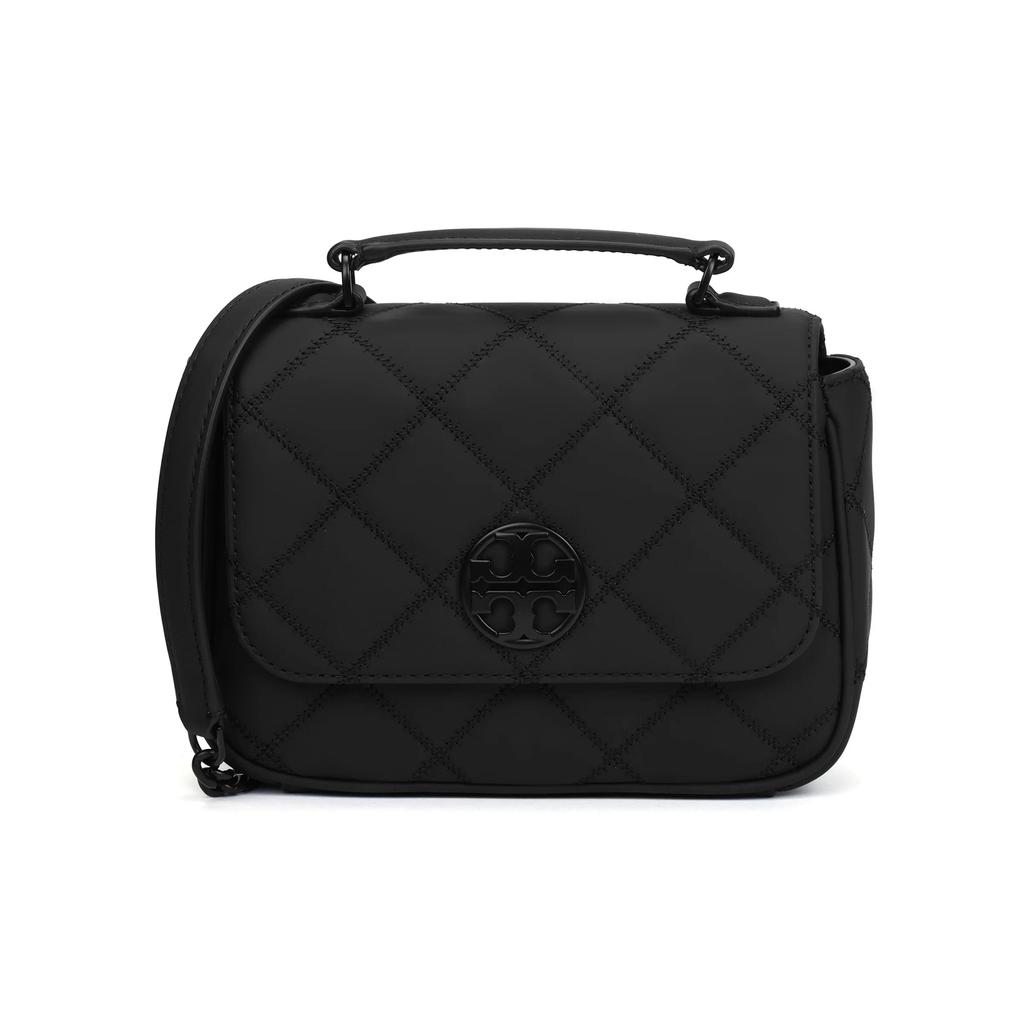 TORY BURCH Willa Artificial Leather Shoulder Bag , Crossbody Bag , Handbag Mini Women's Black (Unisex) Handbags 87872 001