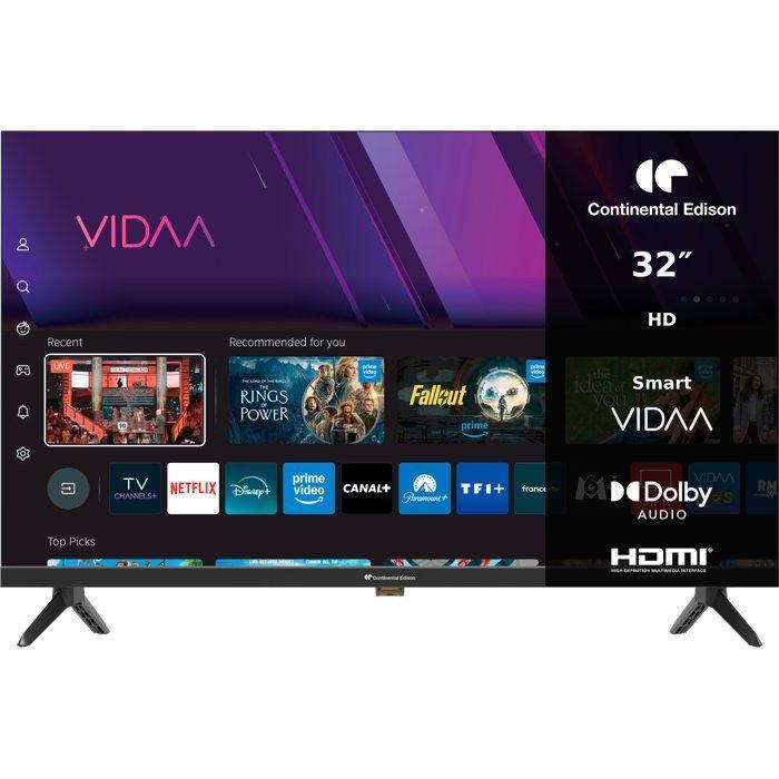 CONTINENTAL EDISON - CELED32SVHD26B7 - 32“ HD LED TV (80 cm) - Smart - 3xHDMI, 2xUSB - black