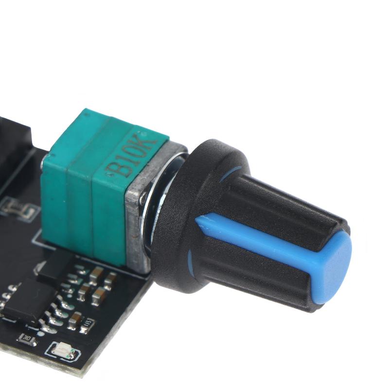 DC12V PWM Fläkthastighetsregulator Modul Med Strömbrytare 3/4-tråds Motorregulator Elektrisk Fläkthastighetskontrollratt För Dator PC-chassi