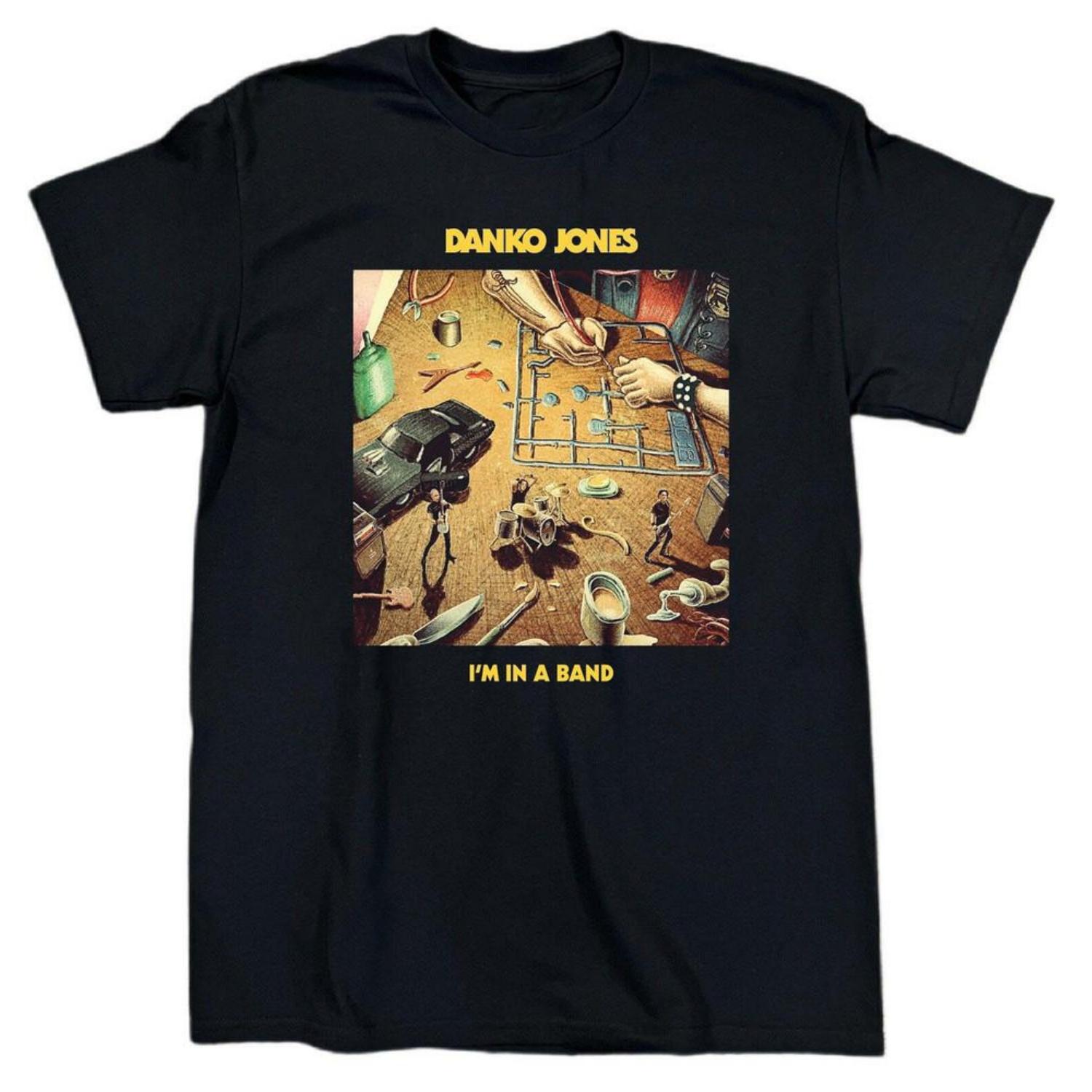 

NEW Danko Jones I m In a Band Heavy Cotton Black T Shirt S-5XL BT662 Unisex T-Shirt XXXXXL чорний
