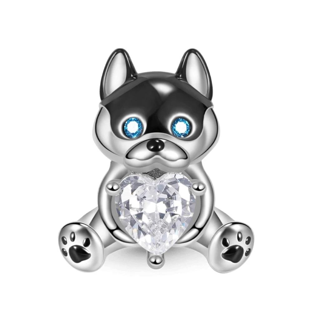 925 Silver Squirrel Fox Lion Rabbit Charm Beads DIY Bracelet Women Fashion Jewelry Gift