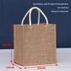 Jute Handbag - Laminated 3D Burlap Tote, Blank Linen Design, Logo Printable.