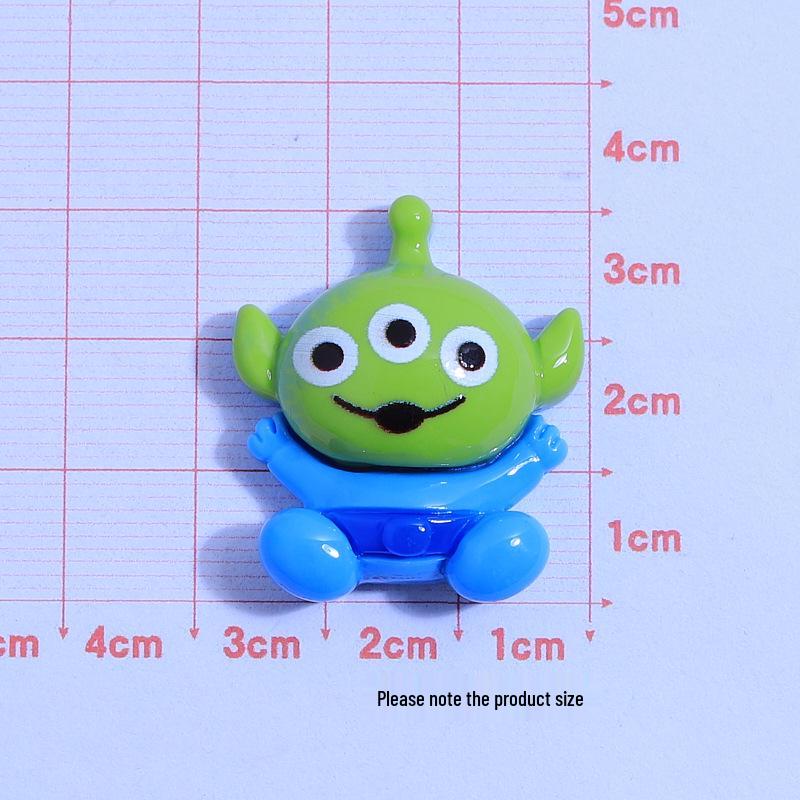 Handmade Cartoon Spaceship Resin Accessories: DIY Cream Glue Phone Case & Hair Clips