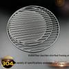 304 Stainless Steel Round BBQ Grill Grate with Handle, 38cm Diameter