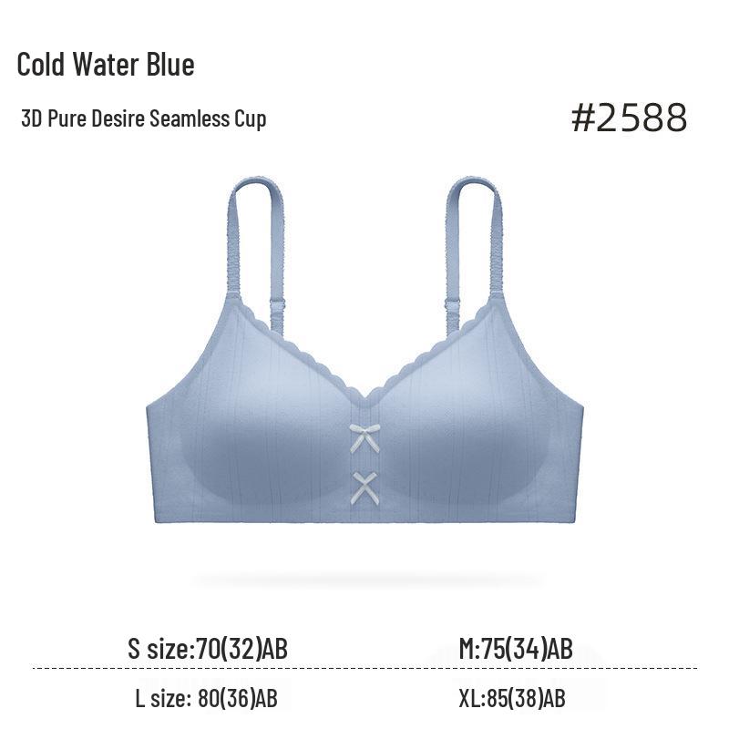 

Бесшовный беспроводной бюстгальтер: Поддержка маленькой груди, Предотвращение обвисания, Дышащий, Облачный комфорт. M